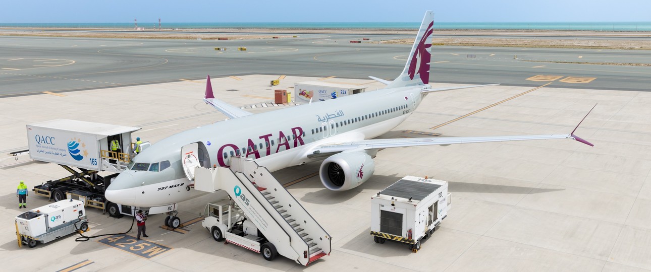 Eine der ersten beiden Boeing 737 Max von Qatar Airways: Das Kapitel begann im Frühjahr 2023.