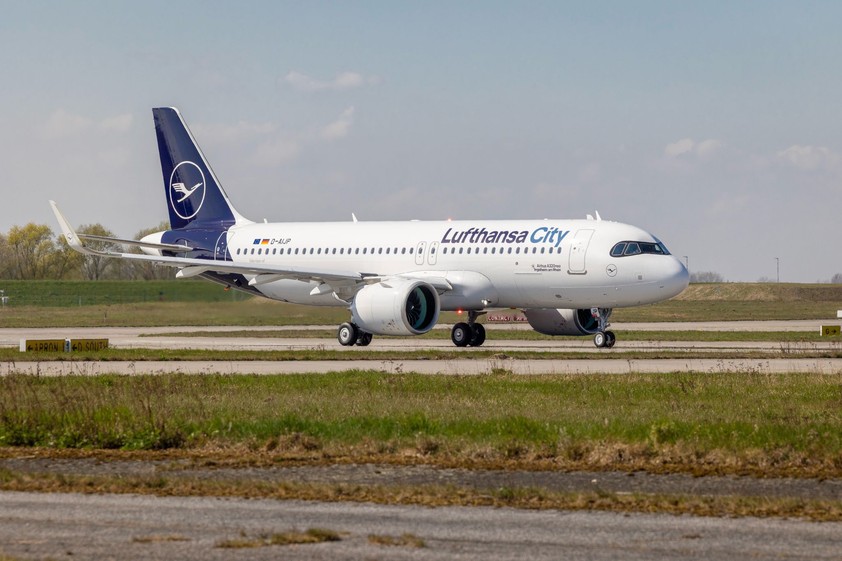 Die D-AIJP: Der erste fabrikneue Airbus A320 Neo von Lufthansa City Airlines.