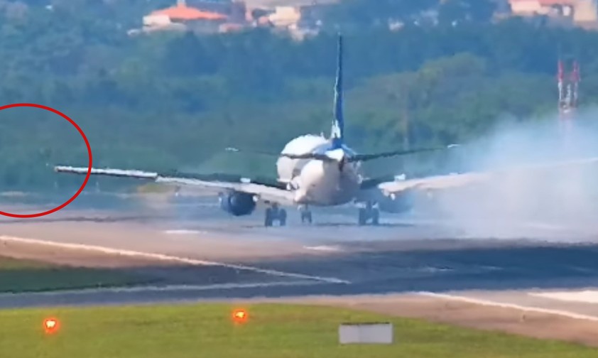 Boeing 737 verliert bei harter Landung Stück des Winglets