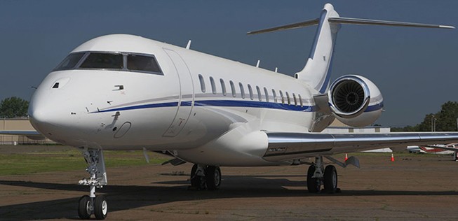 Bombardier Global 6000 in Matterhorn-White: Neues Understatement.