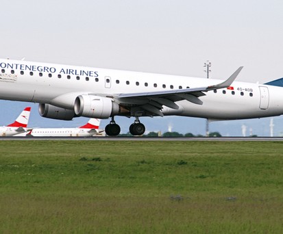 Embraer E195 von Montenegro Airlines: Der Staat kauft zwei der Jets für die neue To Montenegro.