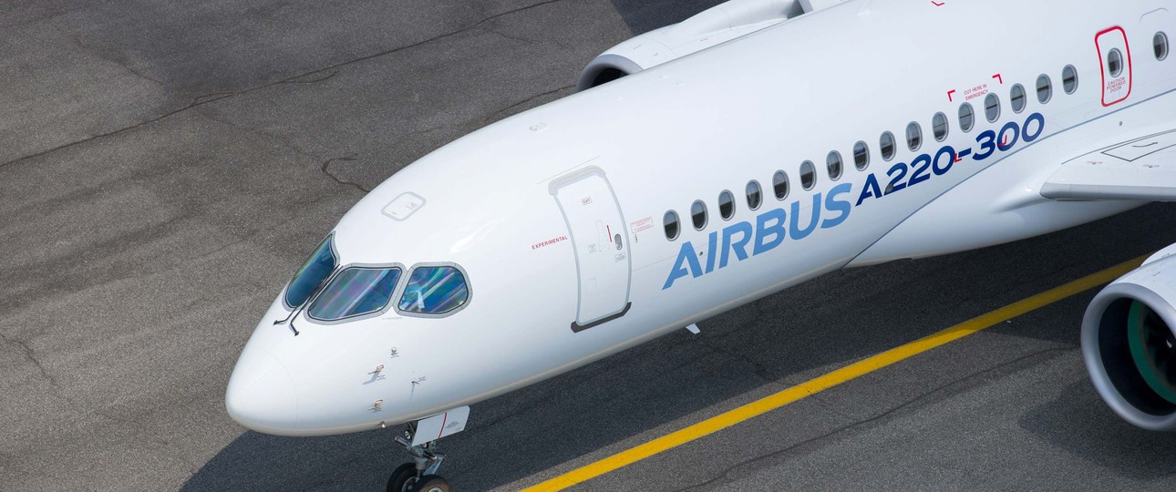 Airbus A220-300: Airbus will das Programm vorantreiben.