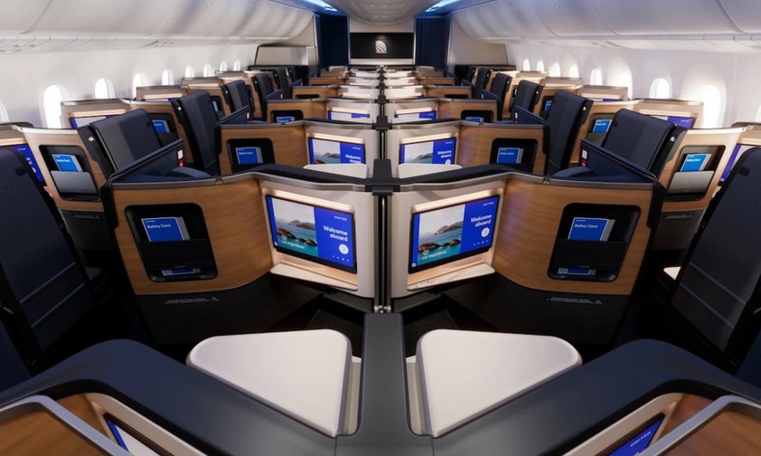 Kabine der neuen Boeing 787 von United: Immer wieder Probleme.