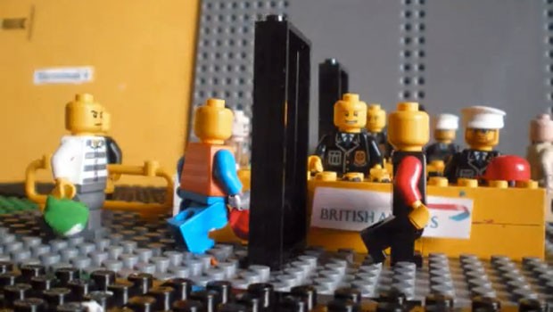 Sicherheitscheck in Legoland: Szene aus dem Kurzfilm.