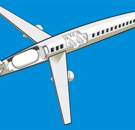 Skizze eines Wasserstofffliegers: Treibstoff der Zukunft?
