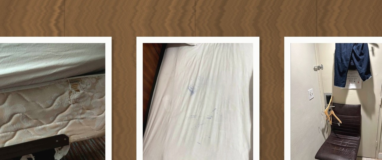 Fotos aus dem Crewhotel: Eher abschreckend.