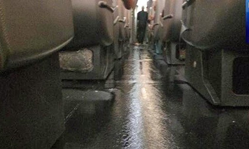 Ein kleiner Fluss: So sah es im A380 von Qantas aus.
