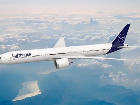 Boeing 777-9 von Lufthansa (Rendering): Die große Version der Passagiervariante der 777X.
