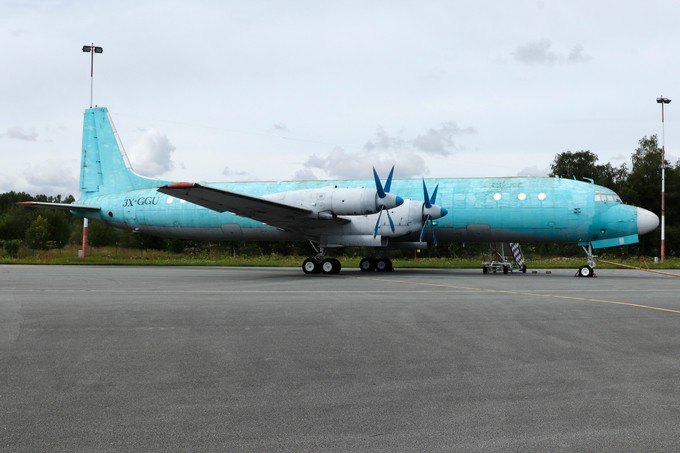Diese Ilyushin Il-18 V von Sky Guinee Airlines wird Teil der Sky-Zoo-Ausstellung.