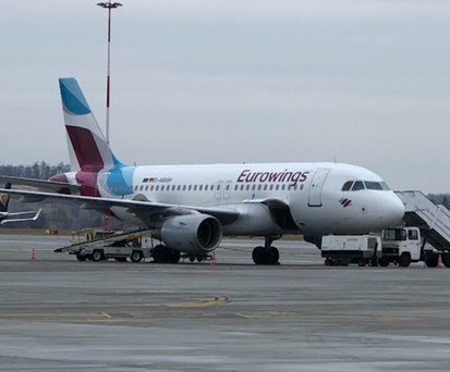 A320 von Eurowings: Bald unterwegs zwischen Pristina und Zürich.