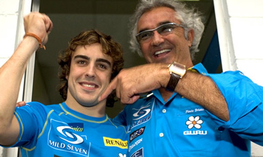 Briatore mit Formel-1-Fahrer Fernando Alonso: Bald hat er seine eigene Airline