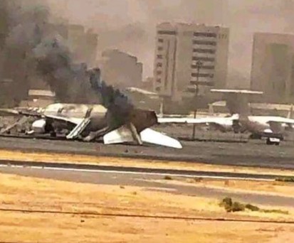 Khartoum Airport: Flieger wurden beschädigt