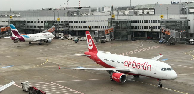 Flieger von Air Berlin: Die Fluggesellschaft wird teilweise in Eurowings integriert.
