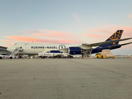 Die Boeing 747-8 F von Atlas Air in Stuttgart: Künftig fliegt sie nach Frankfurt.