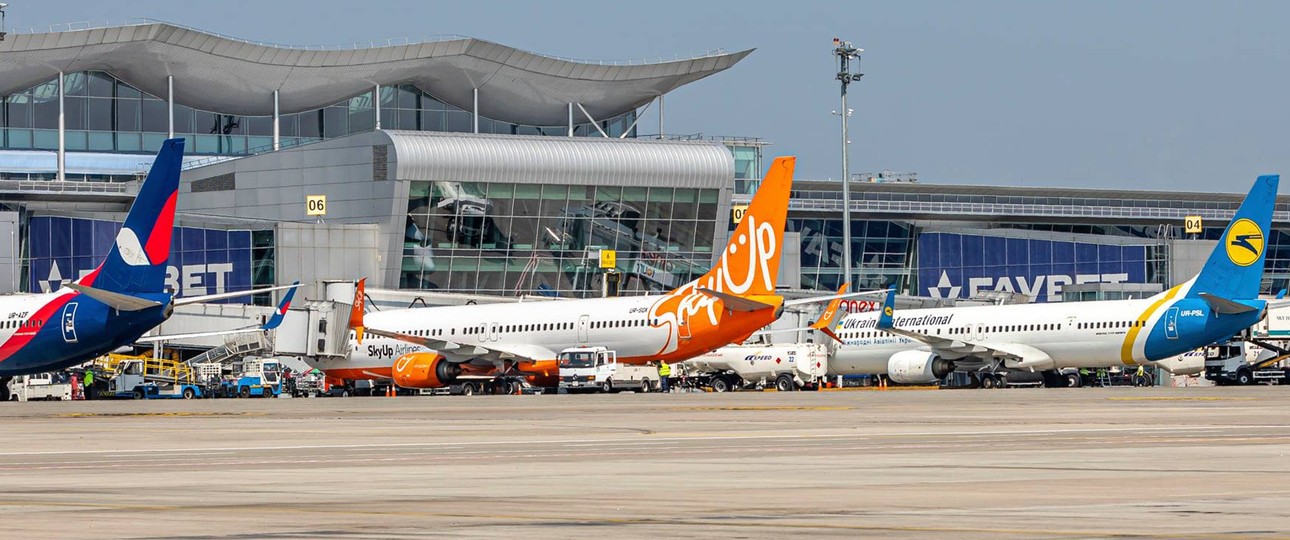 Foto vom Flughafen Kyiv Boryspil vor dem Krieg: Heute auf ausländische Airlines angewiesen.