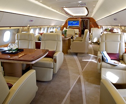 ACJ319-Kabine: Der Hersteller hofft auf neue Kunden in der Golfregion.