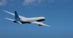 777X in der Luft: Hierbei handelt es sich um ein Modellflugeuzg.