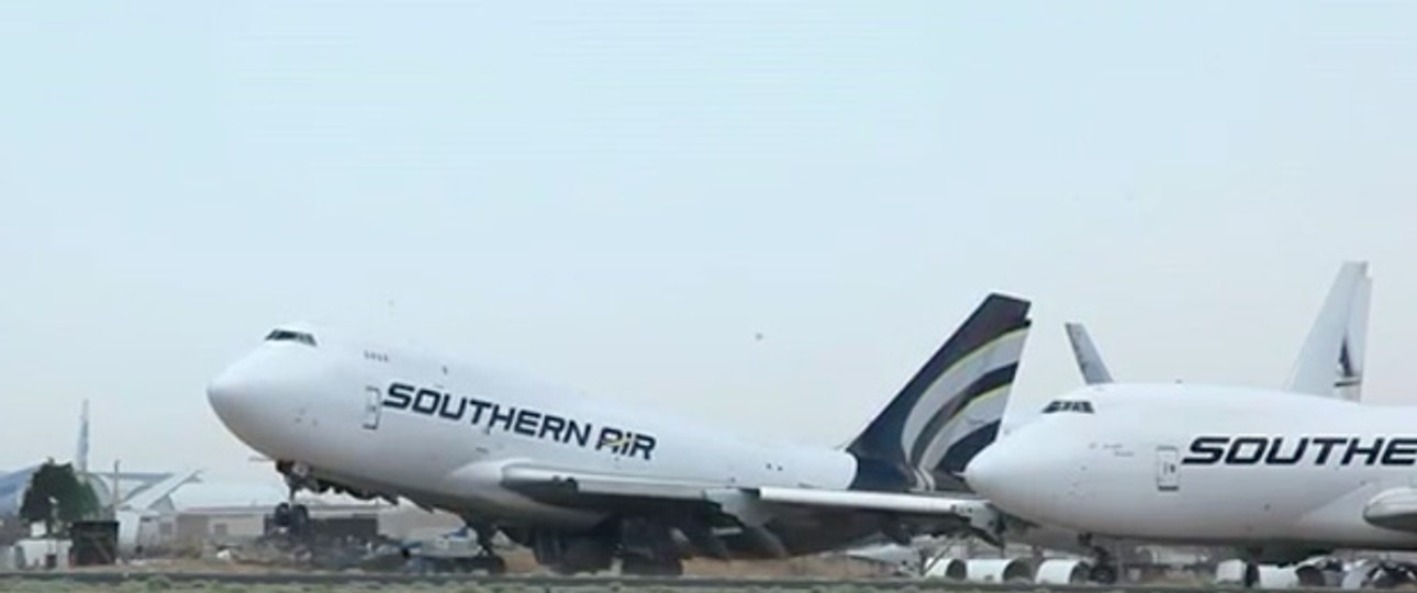 B747 von Southern Air: Letztes Aufbäumen vor der Rente.