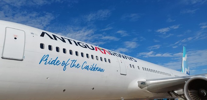 Boeing 767 im Dienst von Antigua Airways: «Stolz der Karibik».