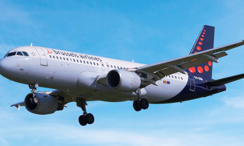 Airbus A320 von Brussels Airlines: Die Gewerkschaften bangen.