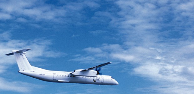 Bombardier Dash8-400: Kern der Flotte.