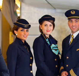 Crew von Kuwait Airways: Neu via Shannon in die USA.