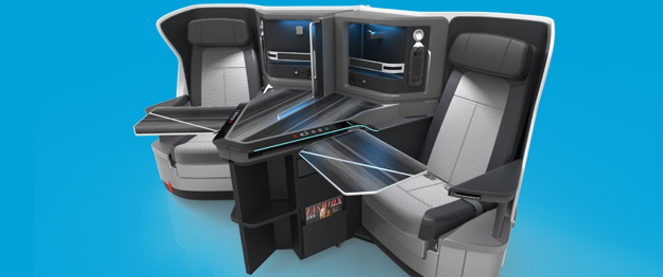 Venture von Jamco: Der Sitz für die KLM-Business-Class in der Boeing 787-10.