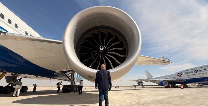 Blick ins Triebwerk der Boeing 777X: Ein Blickfang.