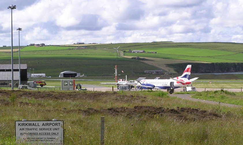 Kirwall Airport: Bald auch bei schlechtem Wetter erreichbar.