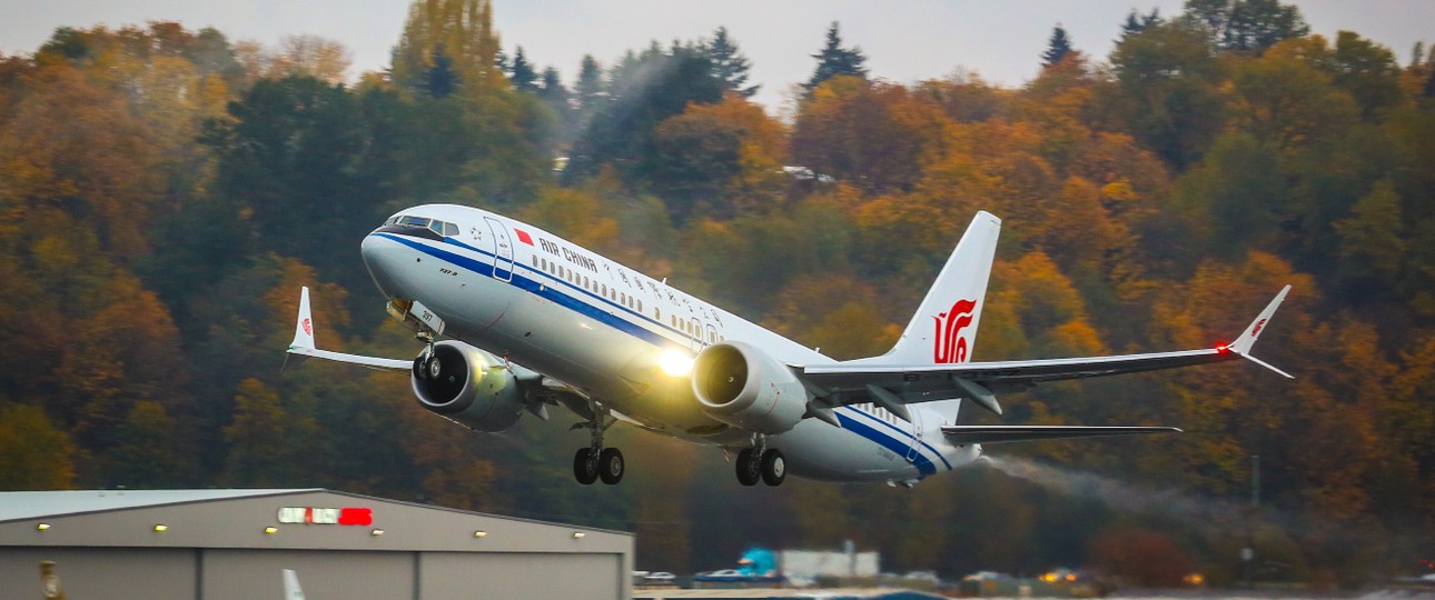 Boeing 737 Max in den Farben von Air China: bald darf sie wieder abheben.