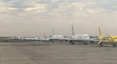 newark flugzeugschlange