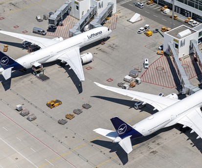 Lufthansa-Flugzeuge in München: Der Flughafen fühlt sich angegriffen.
