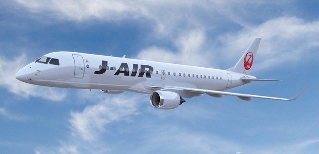 Japan Airlines JAL bestellte eine weitere Embraer E190. (20. Juni 2017)