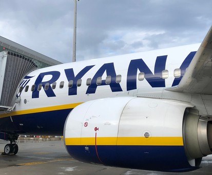 Flieger von Ryanair am Gate: Bald auch in Frankfurt zu sehen.