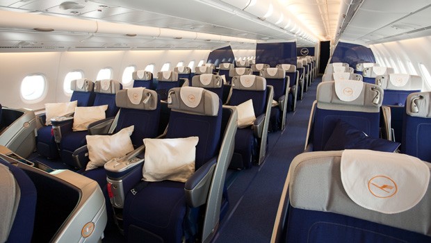Business Class im Lufthansa A380: Immer mehr Konzerne gönnen ihren Angestellten bei der Reise diesen Luxus.
