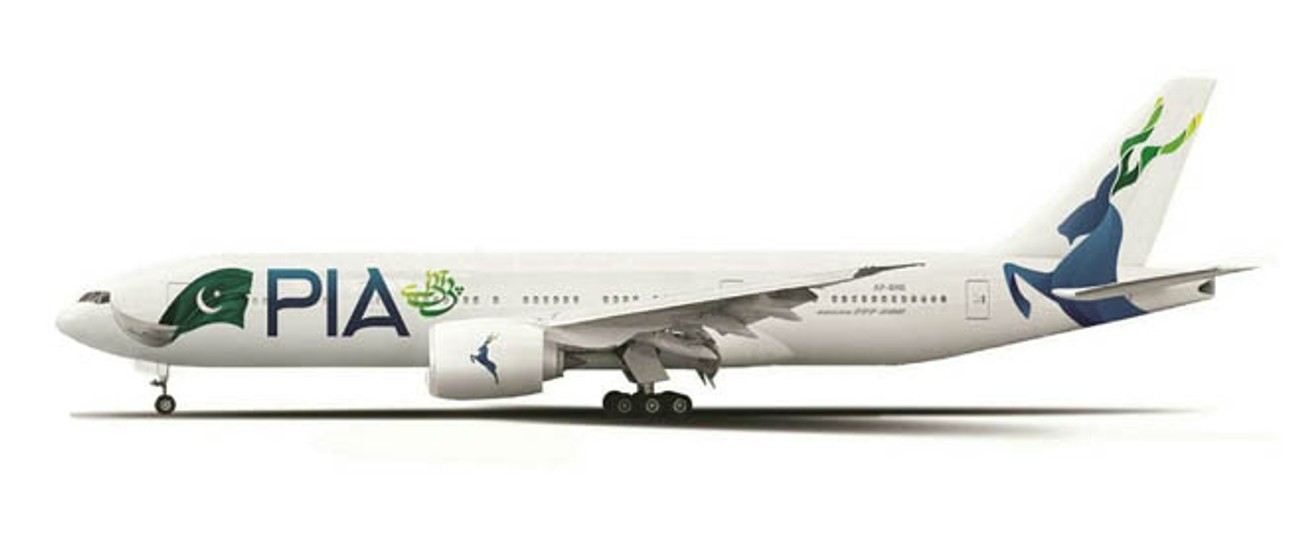 Die neue Bemalung von Pakistan International Airlines: Starke Symbolik.