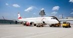 Austrian-Airlines-Jet am Flughafen Klagenfurt: Hoffnung Hamburg-Flüge.