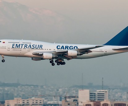 Die Boeing 747 von Emtrasur in Teheran.