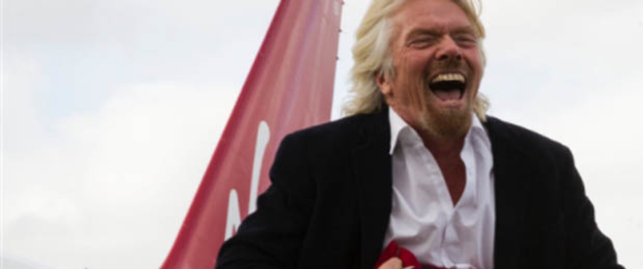 Richard Branson beim Start von Little Red: Wer zuletzt lacht...