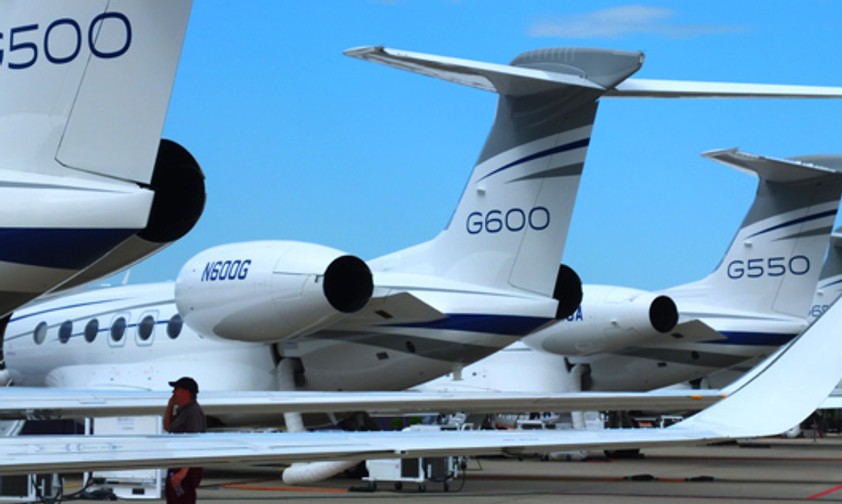 Gulfstream-Jets an der Ebace 2018 in Genf: G500 und G600 sind die beiden Neuen.