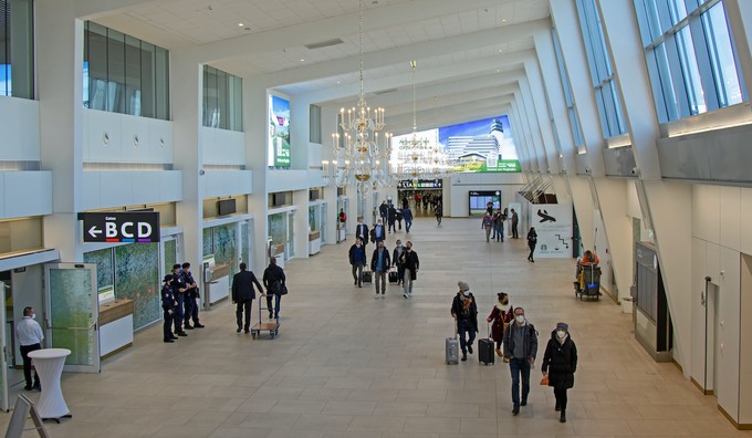 Die Abflughalle des Terminal 2.