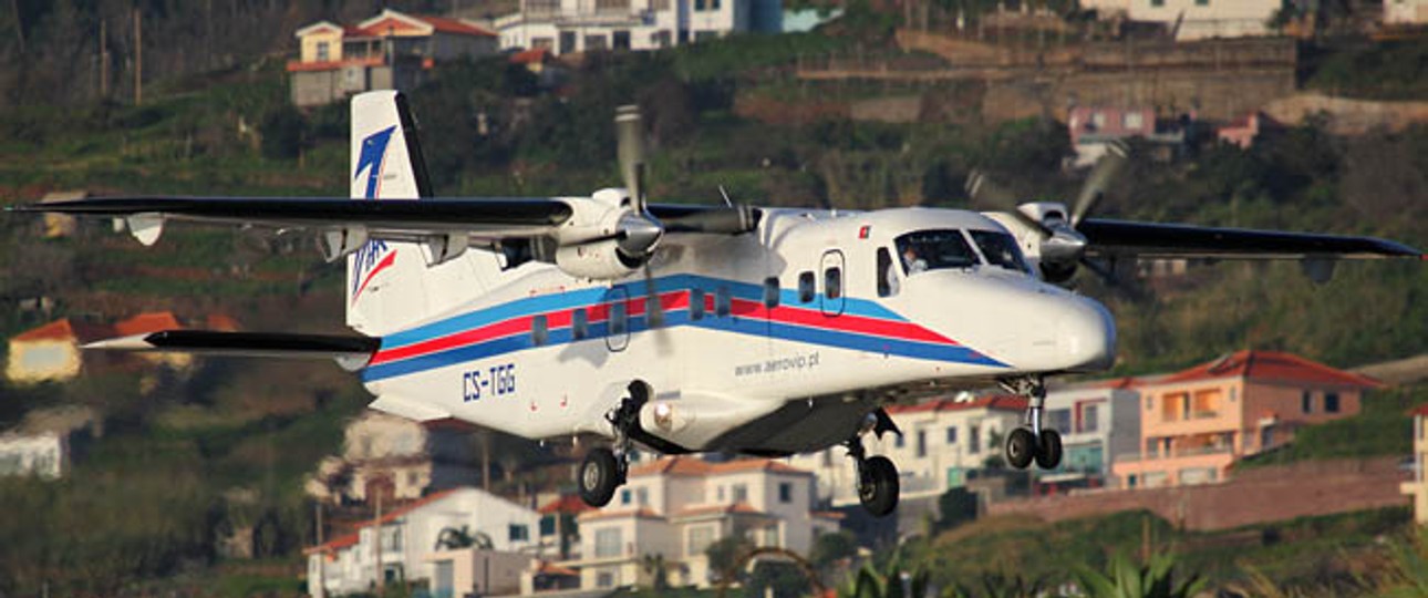 Dornier Do228 von Aero Vip: Von Süden nach Norden quer durch Portugal.