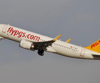 Airbus A320 Neo von Pegasus: Die Airline leitete Flüge um.