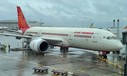 Boeing 787 von Air India noch in der alten Lackierung. Der Flug ab Zürich fiel aus.
