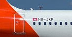 Schweizer Flagge auf einem Jet von Easyjet Switzerland: Eigentlich nicht korrekt.