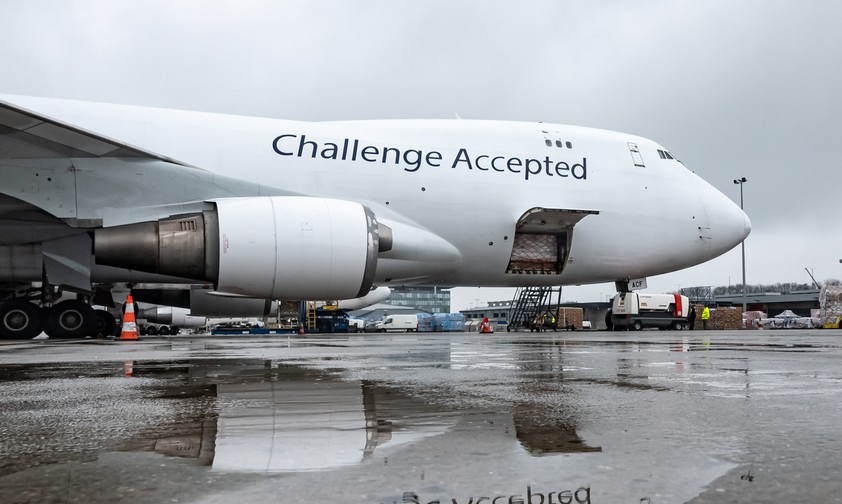 Eine Boeing 747: Seit einigen Wochen fliegt Challenge Airlines mit ihrer neuen Lackierung auf der Boeing 747.
