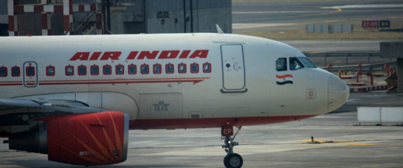 Airbus A319 von Air India: Der Mann kam dem Triebwerk zu nahe.