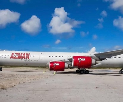 Der Airbus A340-600 auf einem Archivbild von Azman Air: Für wen hebt er in Zukunft ab?