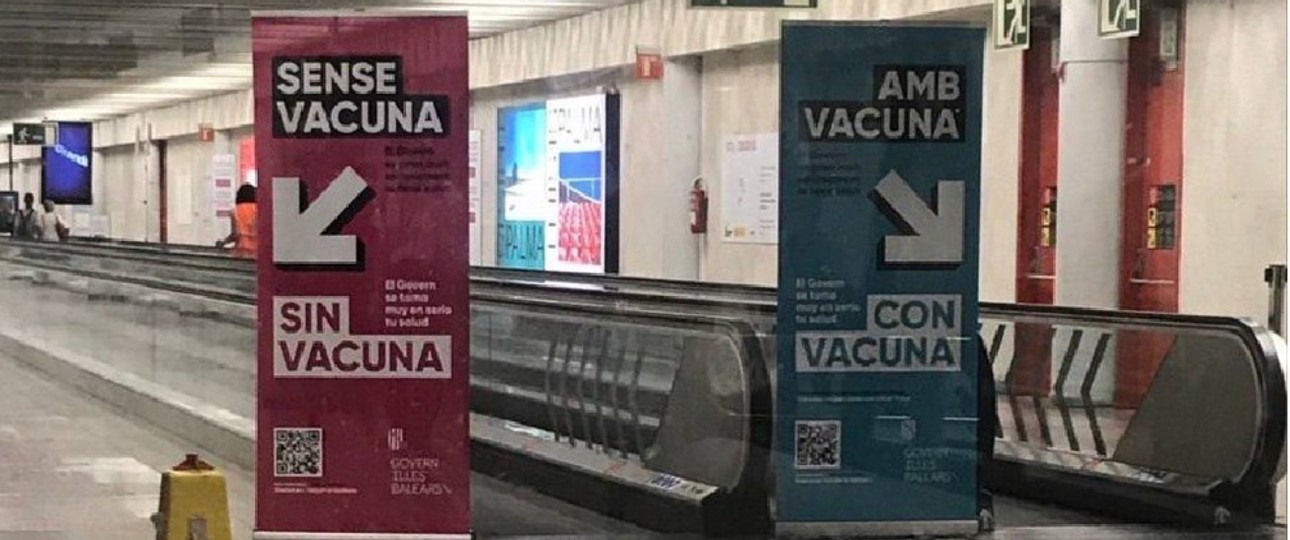 Trennung in Mallorca: Geimpfte und Ungeimpfte.