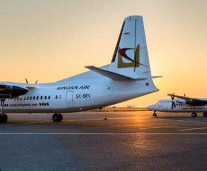 Fokker 50 von Minoan Air: Fokussiert auf Geschäftsreisende.